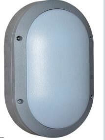 China Emergency Oval LED Bulkhead Light 20W Corrosion Proof Grey Housing IP65 supplier