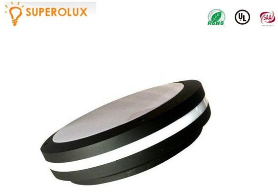 Round Outdoor Ceiling Light Fixtures , 6000K Industrial Bulkhead Light 1600Lm supplier