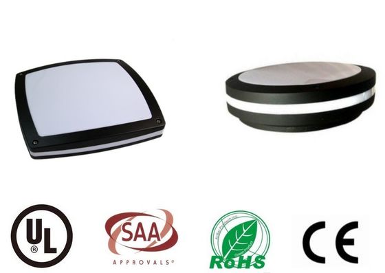 20 W Black Housing Bulkhead Wall Light / 1600lm Led Bunker Light Outside supplier