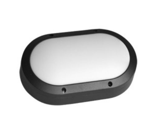 Wall Mounted Oval IP65 White Bulkhead Outdoor Light 10w 800 Lumen High Brightness supplier