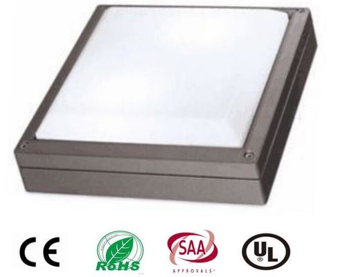 10W Surface / Wall Mounted Led External Bulkhead Light  800lm Black / Grey / White Housing supplier